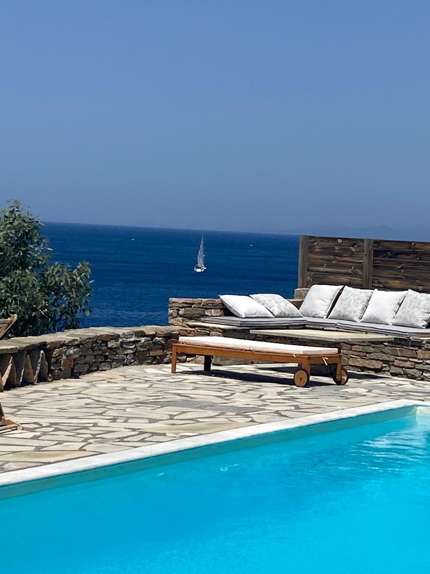 Sunset Villa With Swimming Pool At Tzia Ligia  Zewnętrze zdjęcie