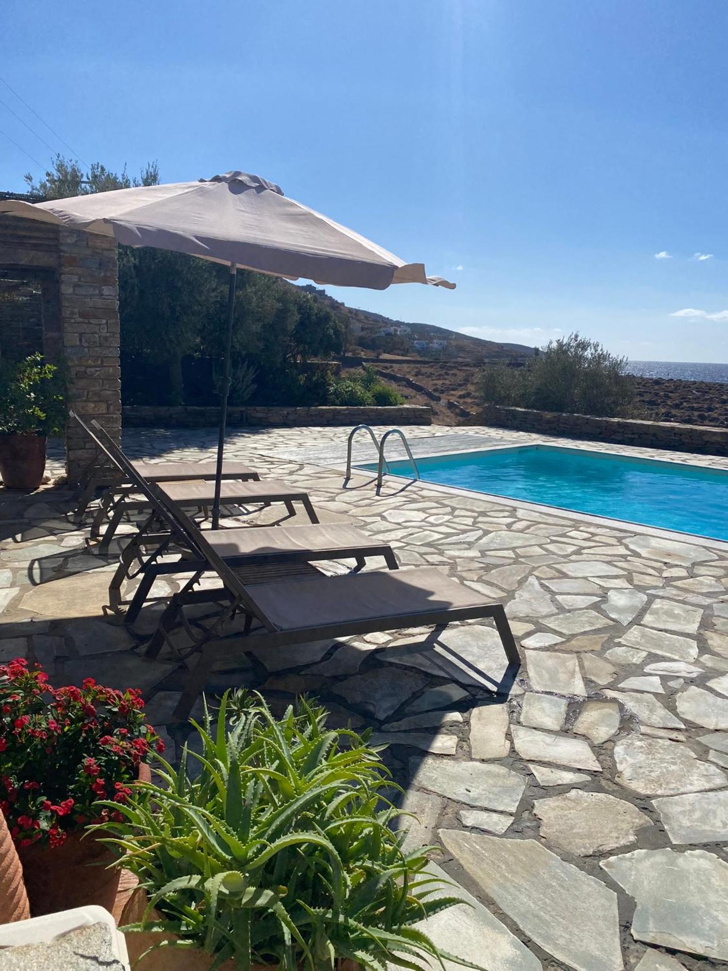 Sunset Villa With Swimming Pool At Tzia Ligia  Zewnętrze zdjęcie